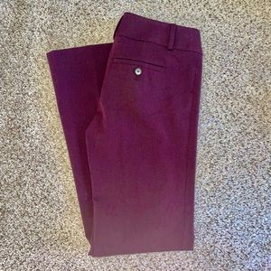 Ann Taylor LOFT Trouser NWOT petite burgundy